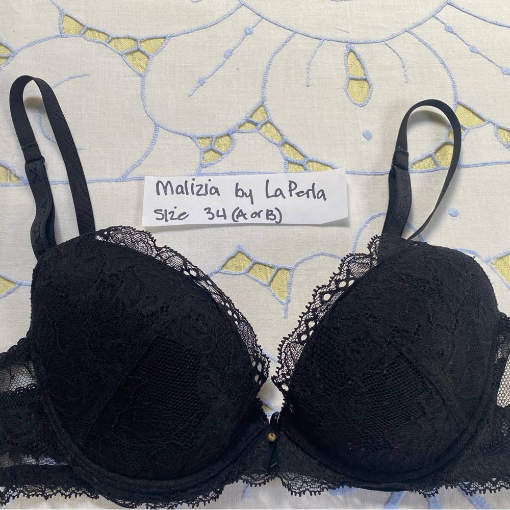Malizia by La Perla Elegant Black Lace Bra